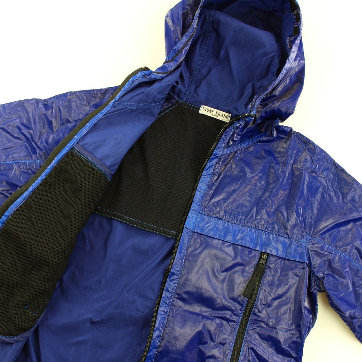 Stone Island SS 2009 Junior Wax Jacket Royal Blue - SaruGeneral