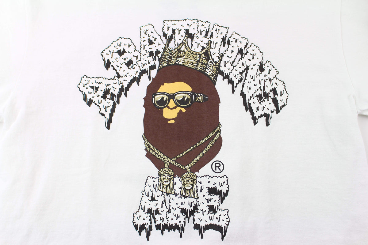 Bape x Flatbush Zombies College Logo LS White - SaruGeneral