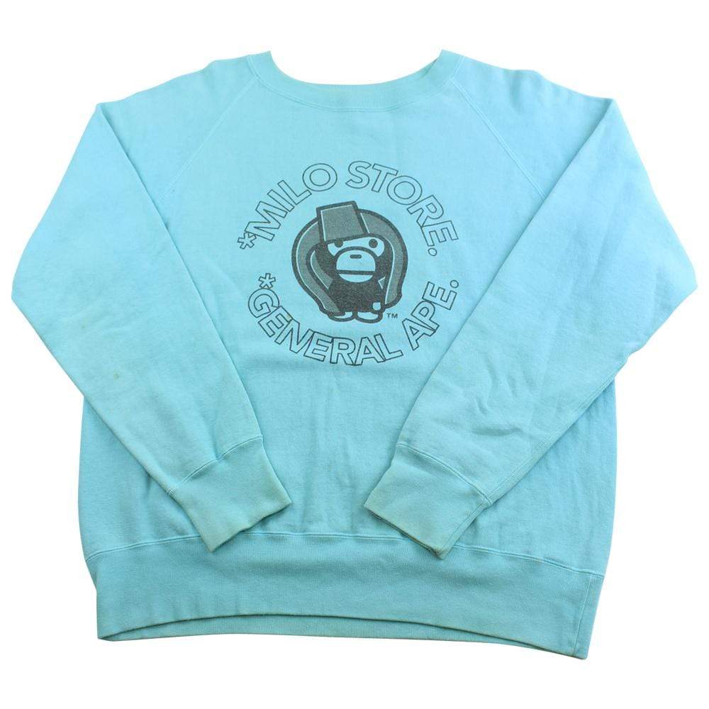 bape baby milo generals crewneck blue - SaruGeneral