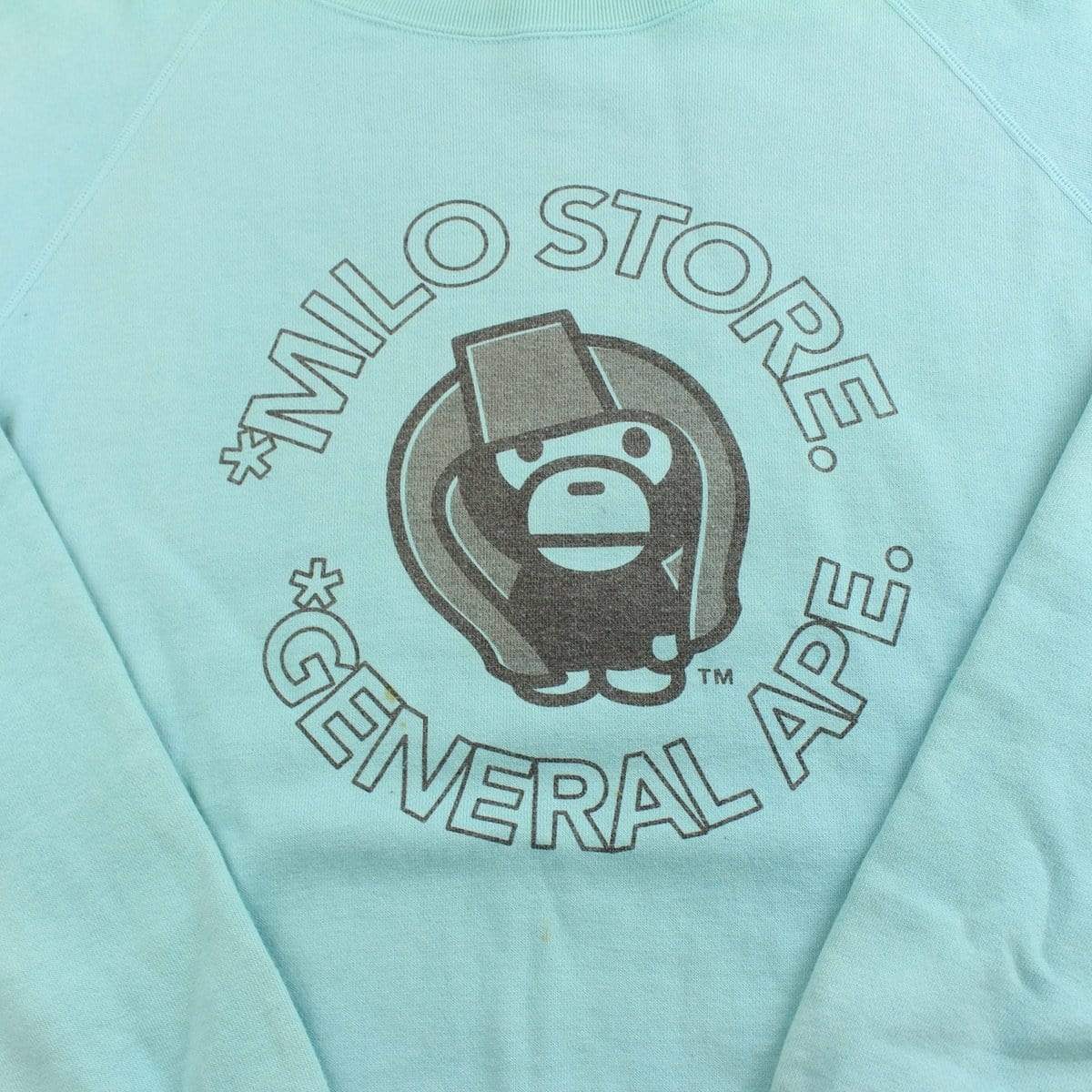 bape baby milo generals crewneck blue - SaruGeneral