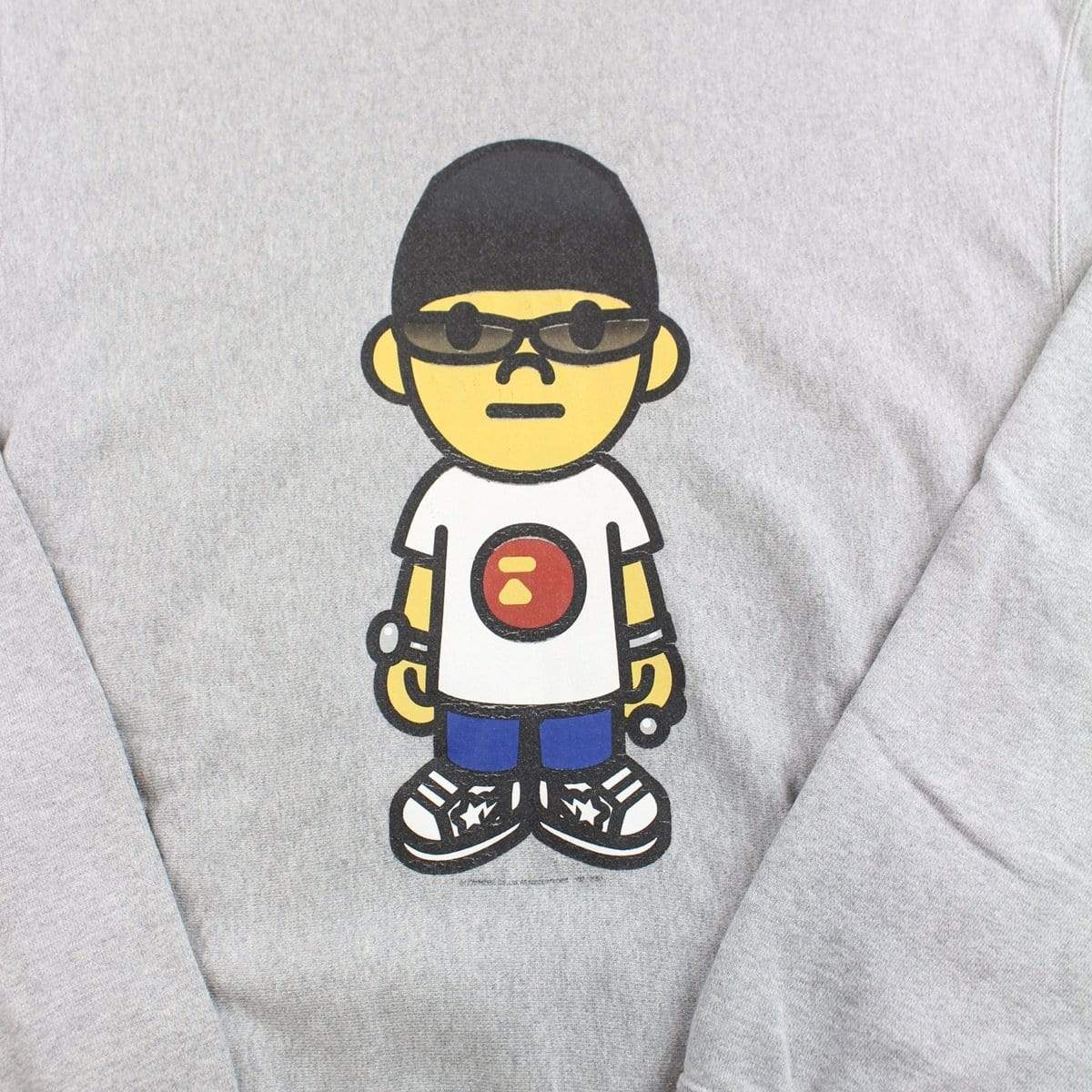 bape nigo figure hoodie grey - SaruGeneral