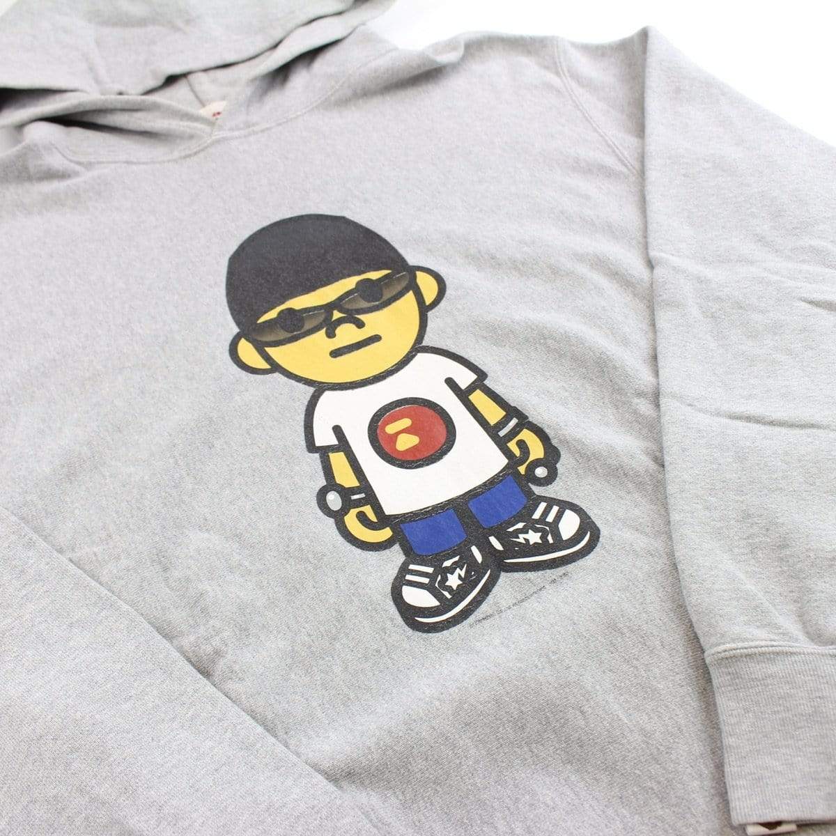 bape nigo figure hoodie grey - SaruGeneral