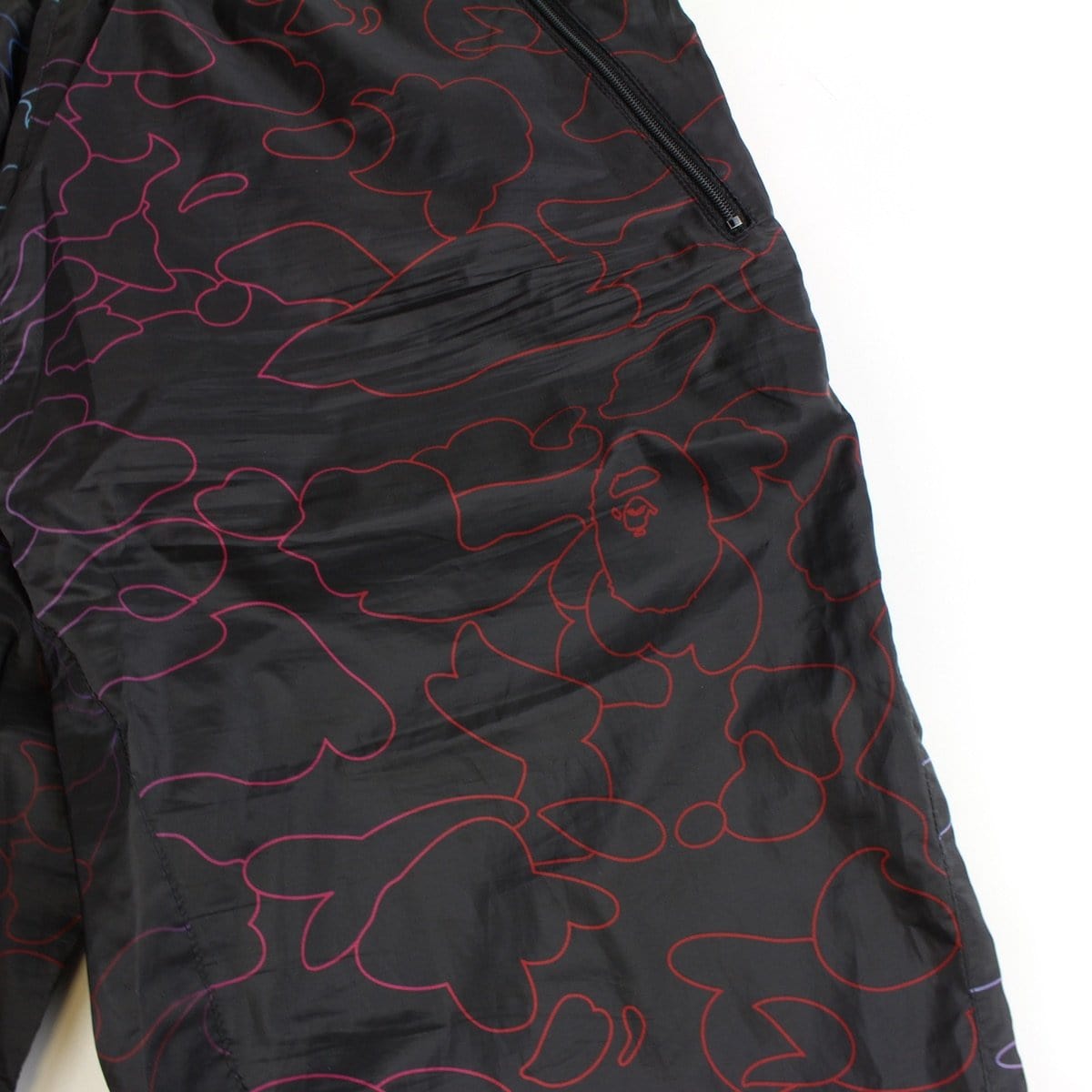 bape neon camo track pants black - SaruGeneral