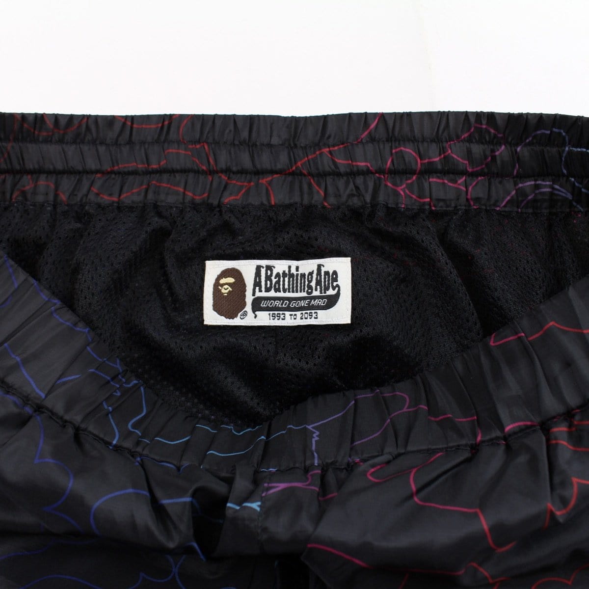 bape neon camo track pants black - SaruGeneral