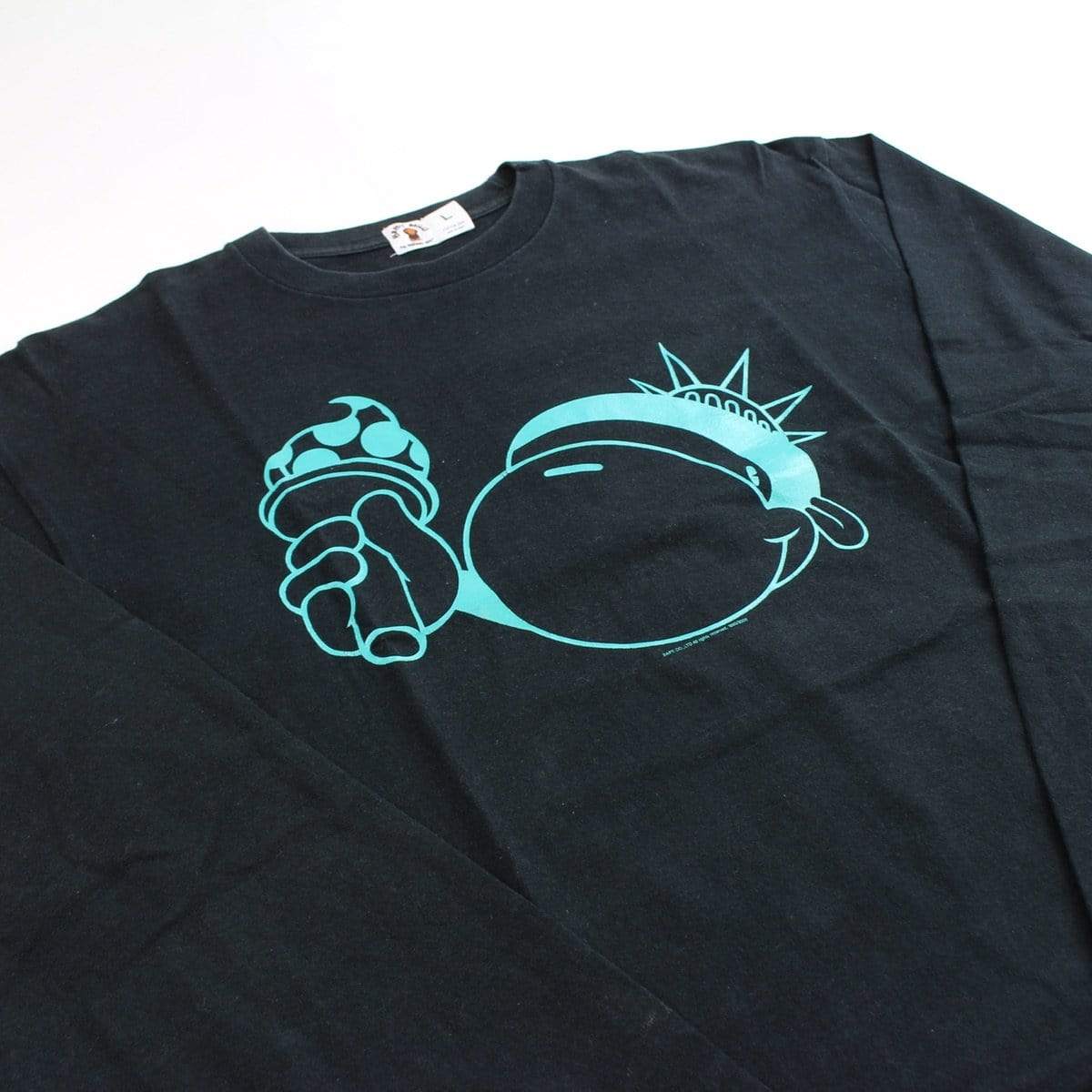 bape nyc blue milo ls black - SaruGeneral