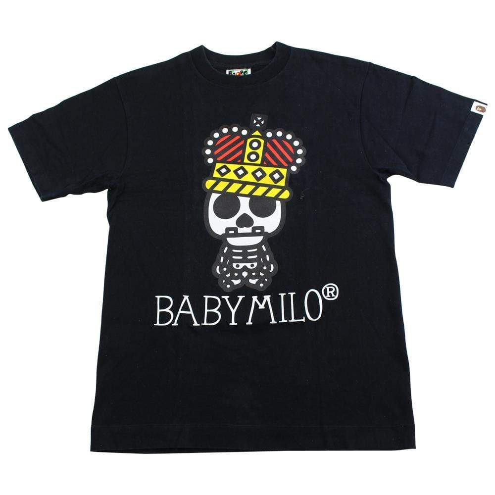 bape milo crown skeleton tee black - SaruGeneral