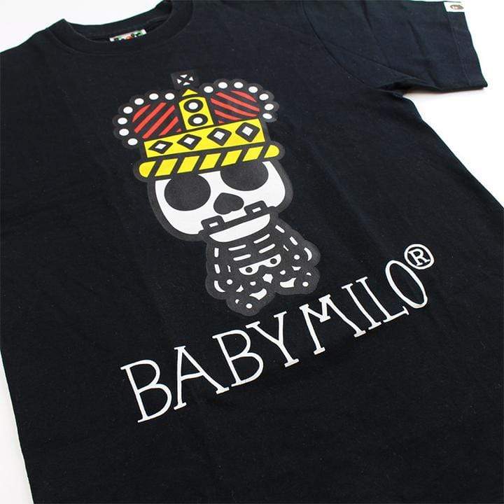 bape milo crown skeleton tee black - SaruGeneral