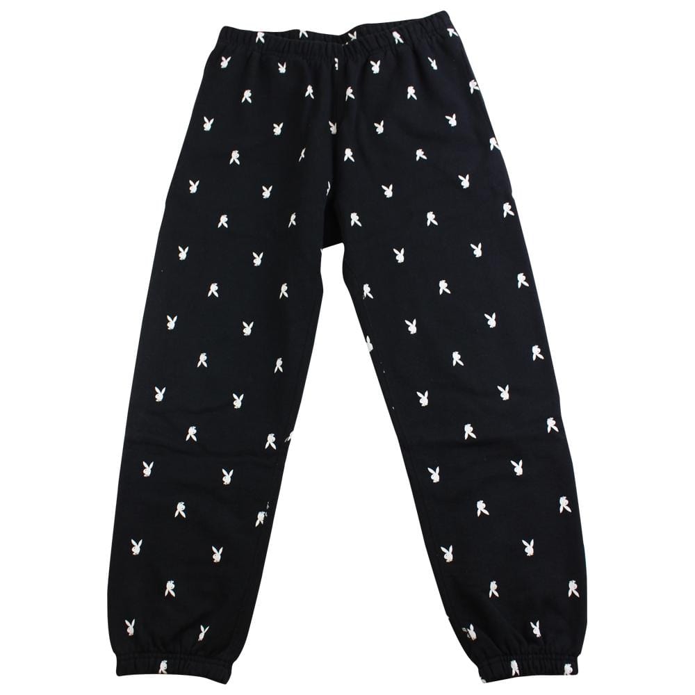 supreme x playboy sweatpants black 2015 - SaruGeneral