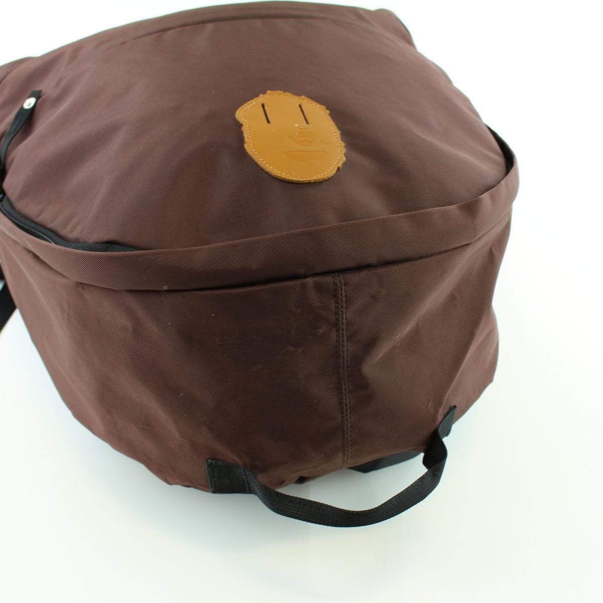 Bape Big Ape Logo Backpack Brown - SaruGeneral
