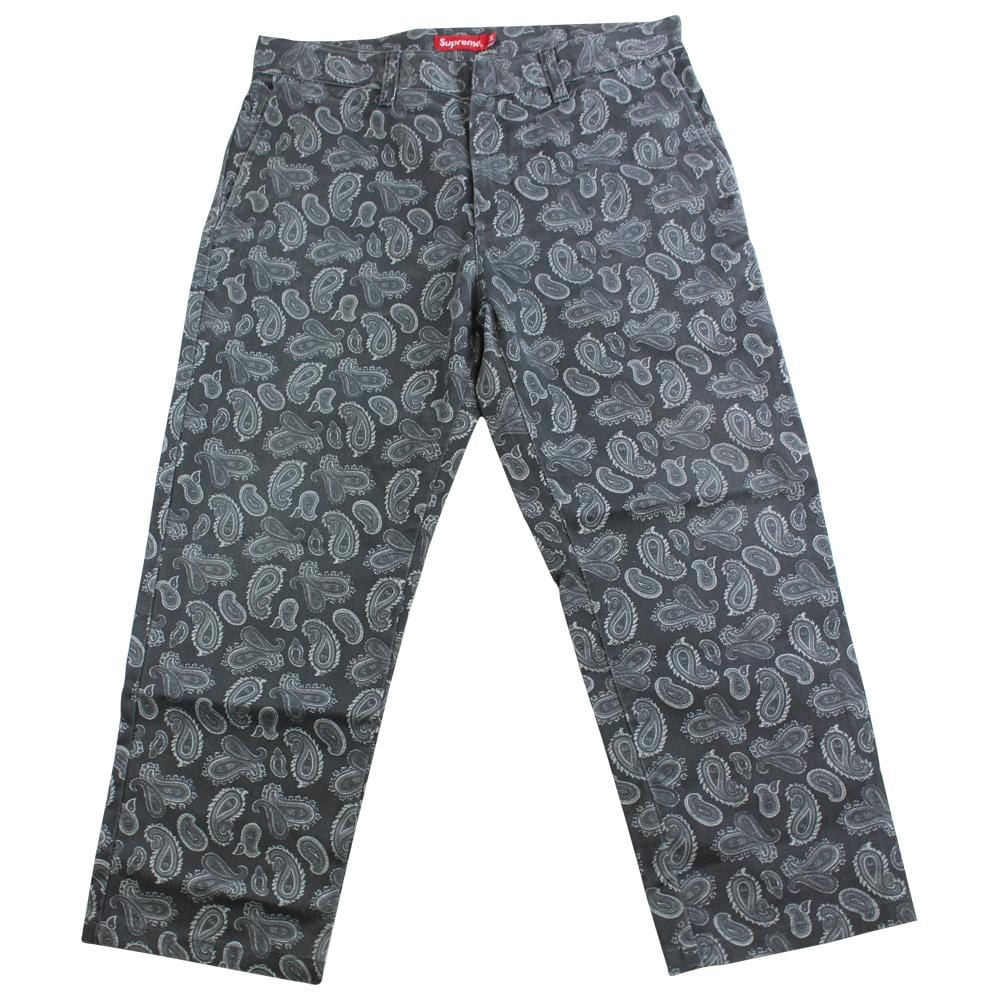 supreme paisley pants black - SaruGeneral