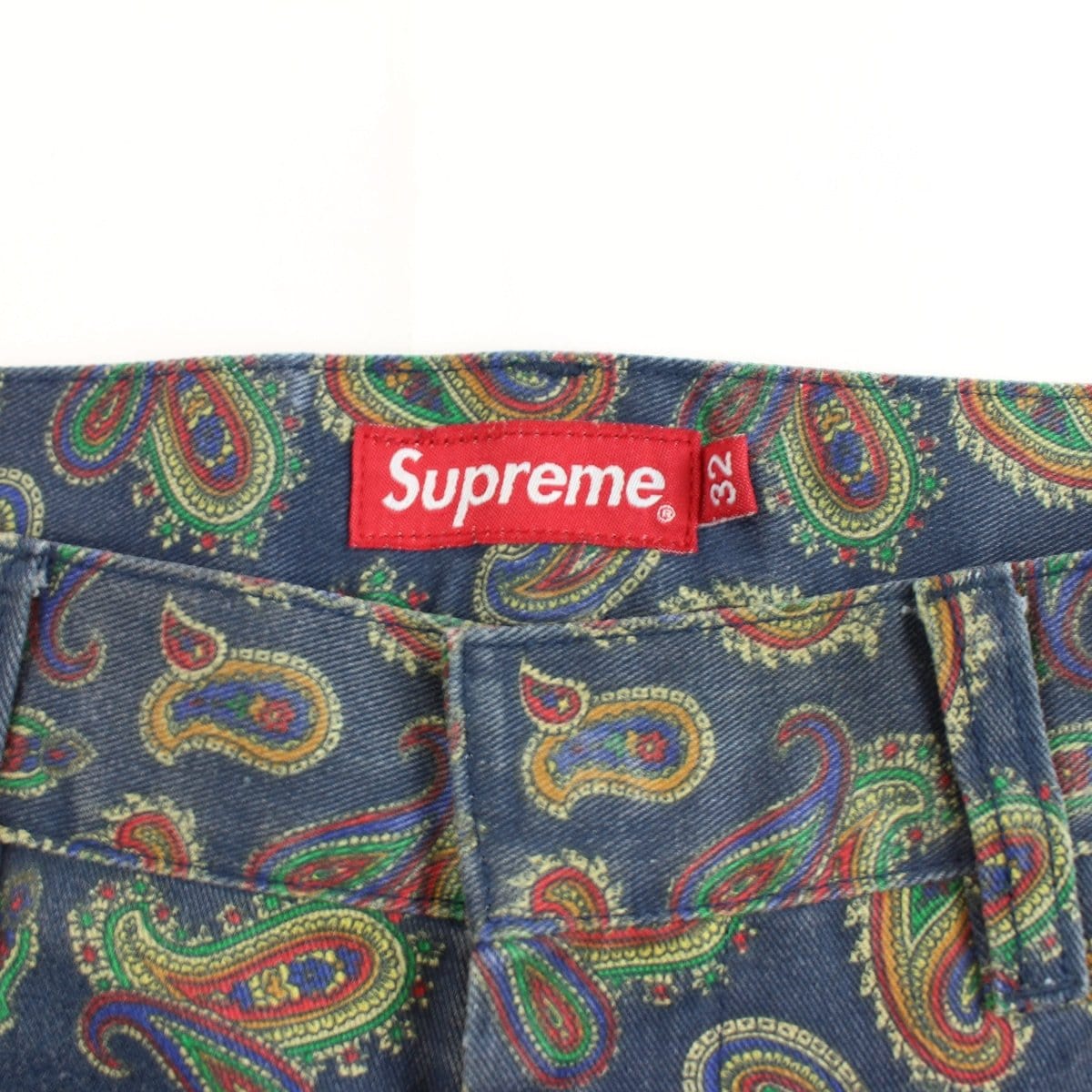 supreme paisley work pants navy - SaruGeneral