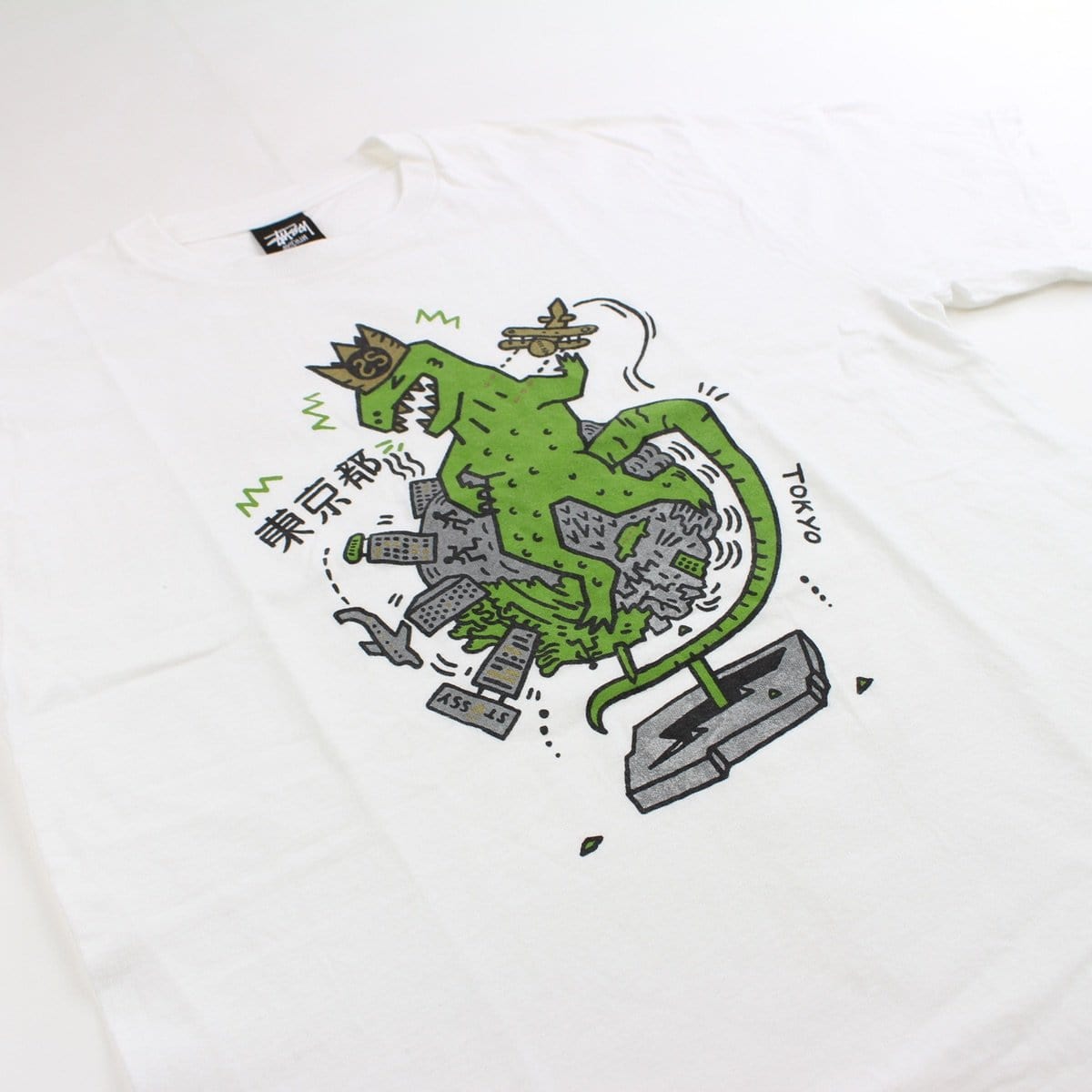 stussy dino tee white - SaruGeneral