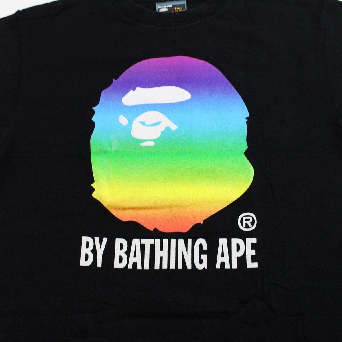 bape rainbow big ape tee black - SaruGeneral