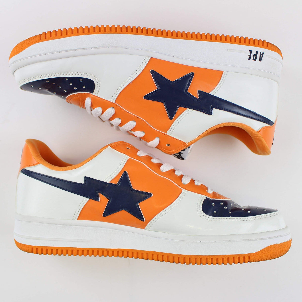 Bapesta White Navy Orange - SaruGeneral