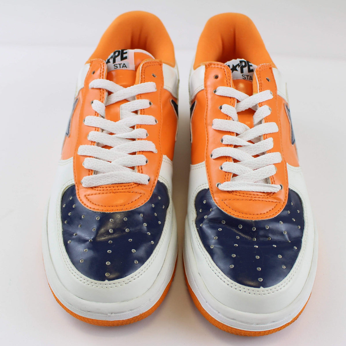 Bapesta White Navy Orange - SaruGeneral