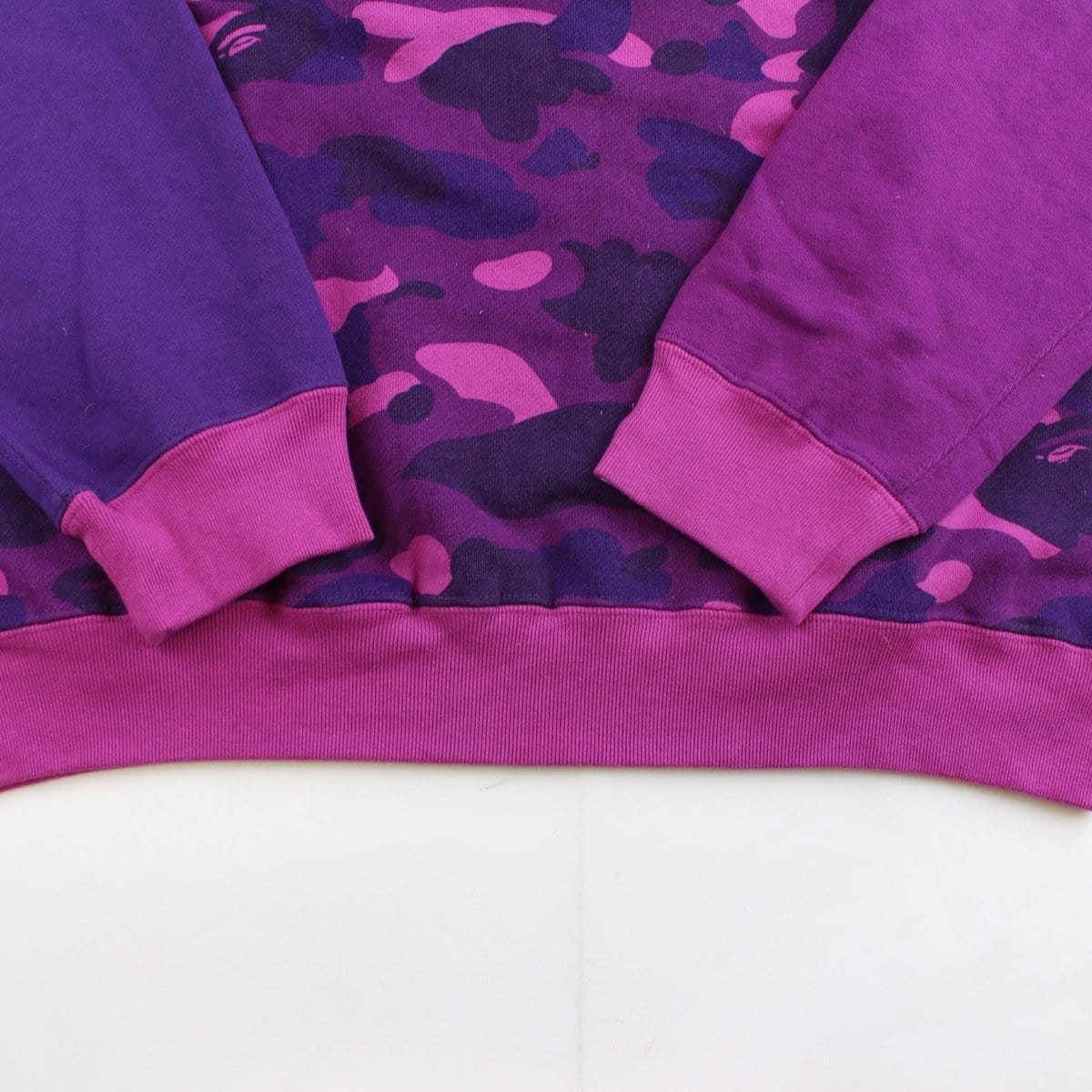 bape purple camo patch crewneck - SaruGeneral