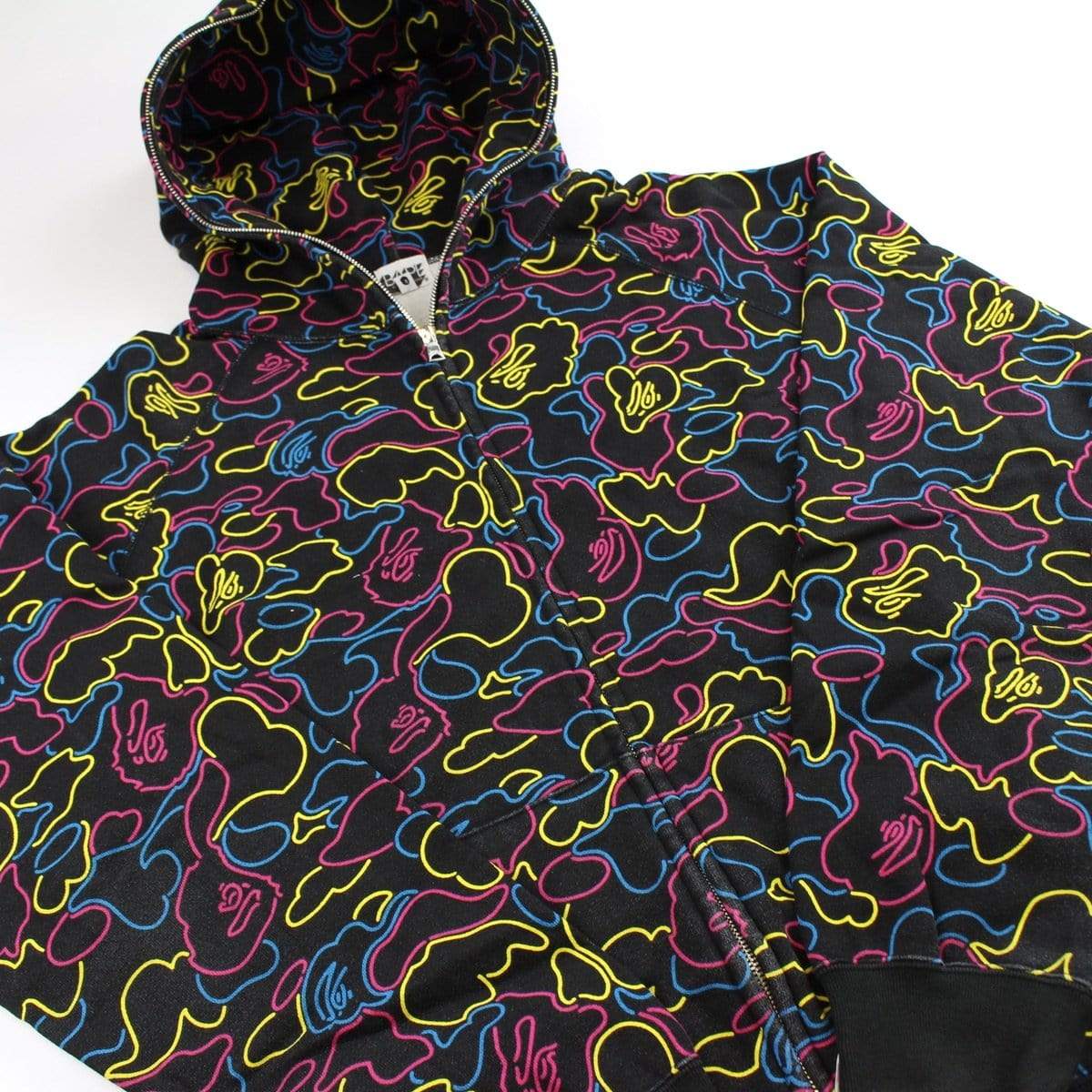 bape multi neon camo full zip black - SaruGeneral