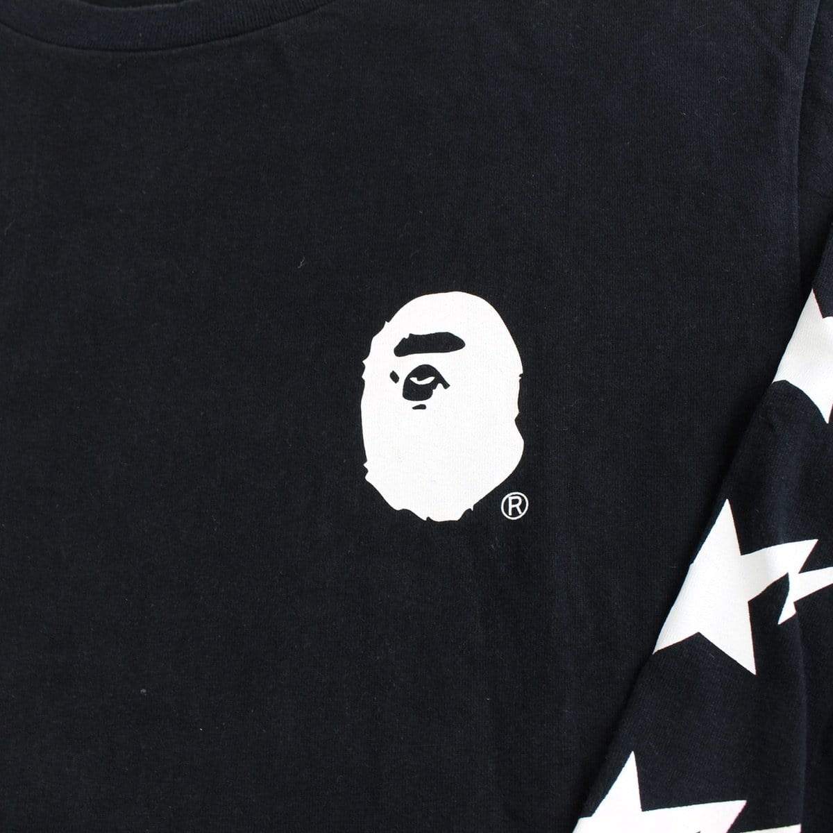 bape multi big ape logo ls black - SaruGeneral