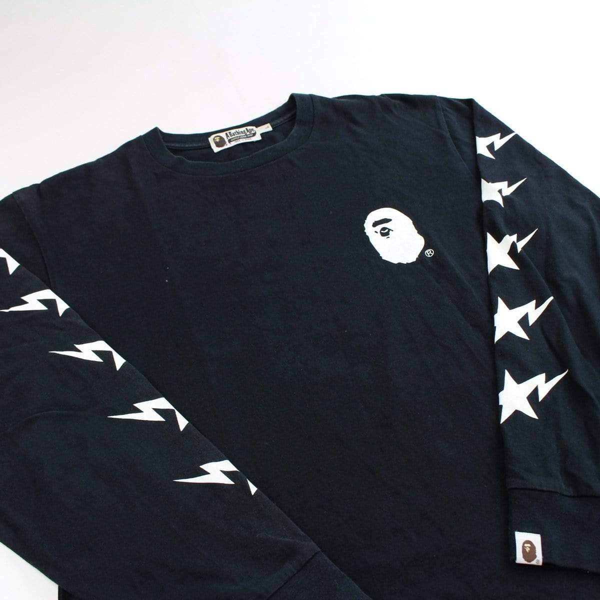 bape multi logo big ape ls black - SaruGeneral