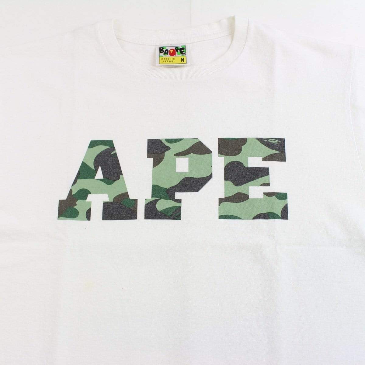 bape ape green camo tee white - SaruGeneral