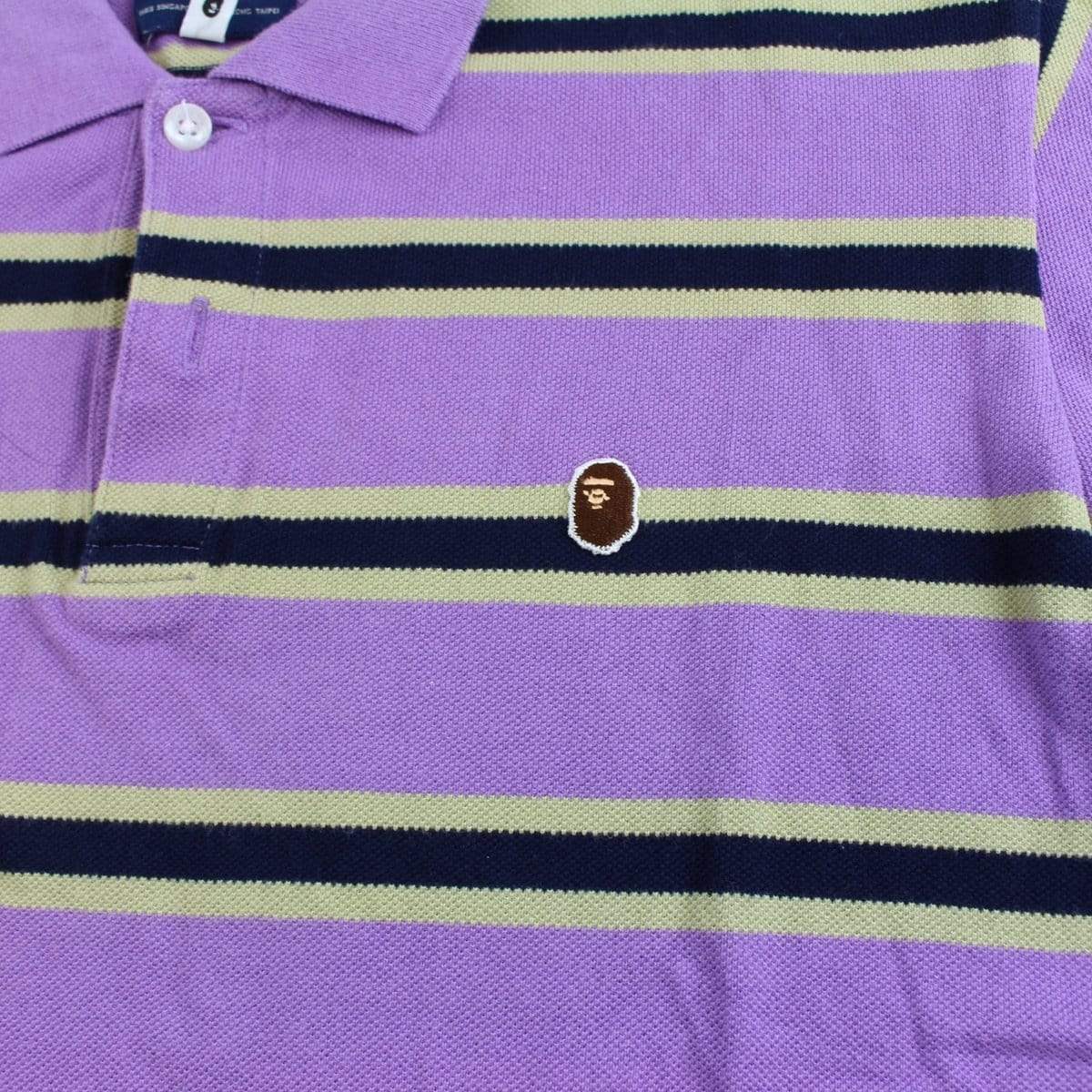 bape purple stripe polo - SaruGeneral