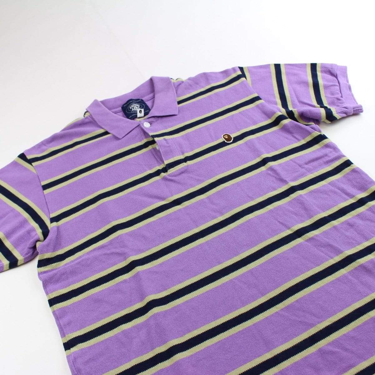 bape purple stripe polo - SaruGeneral