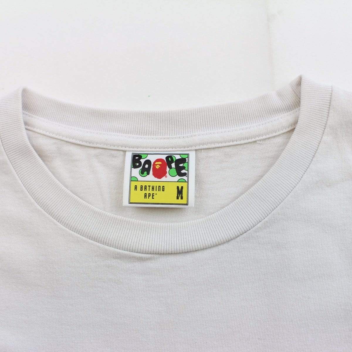 bape red camo text tee white - SaruGeneral