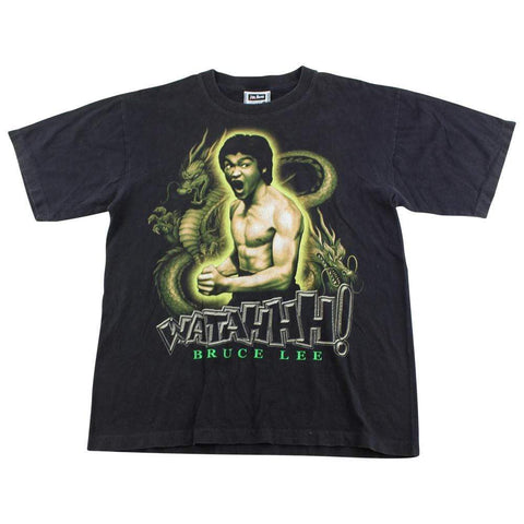 T-shirt Bruce Lee Wataaah noir