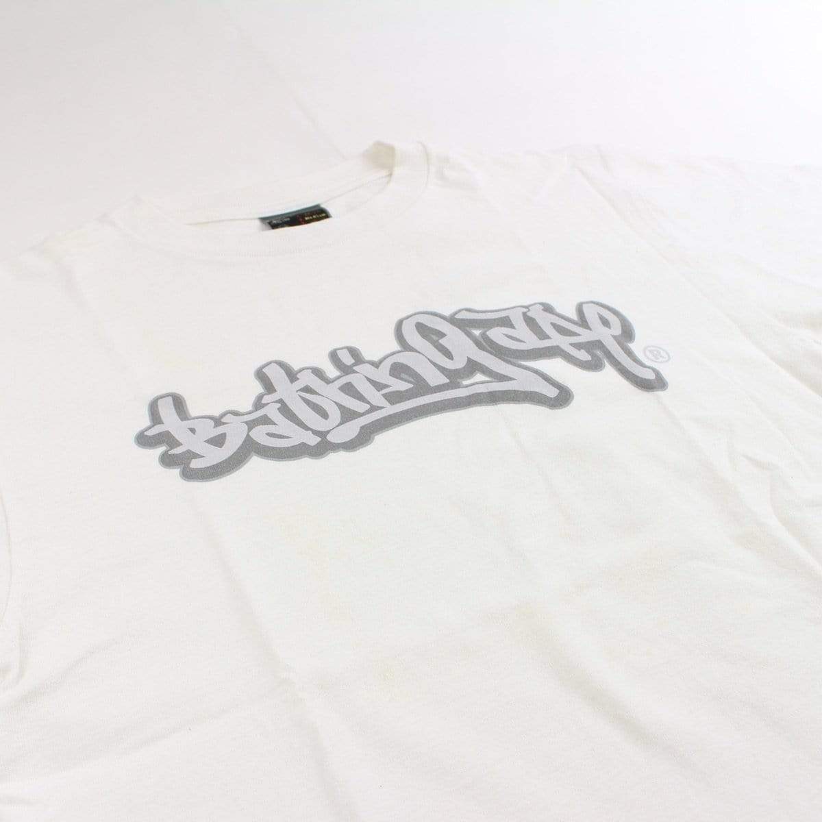 bape graffiti logo tee white - SaruGeneral