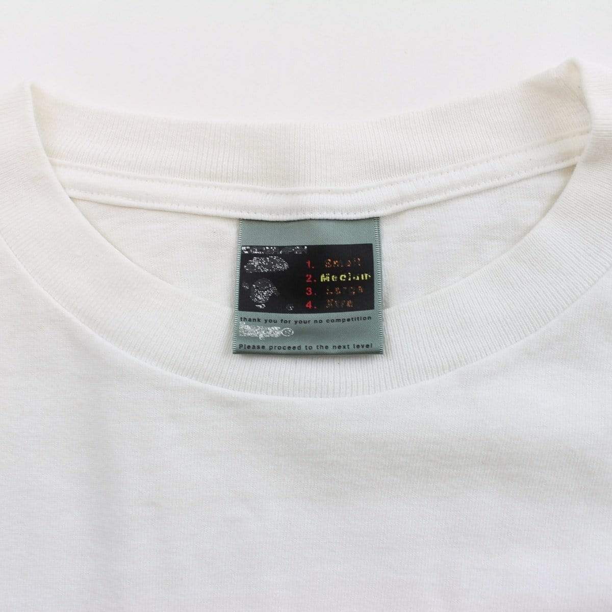 bape graffiti logo tee white - SaruGeneral