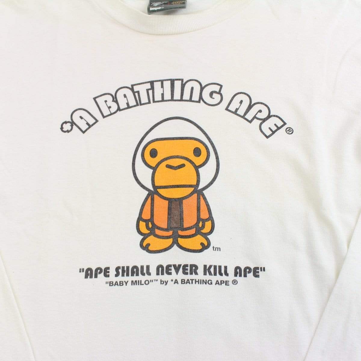 bape milo general figure ls white - SaruGeneral