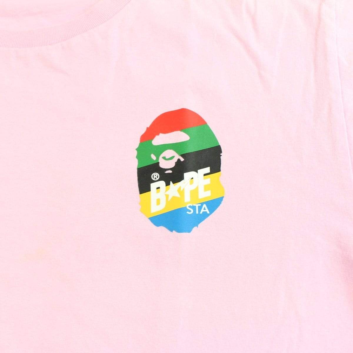 bapesta logo tee baby pink - SaruGeneral