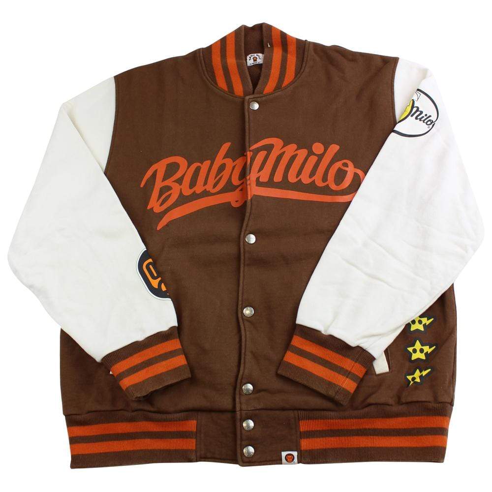 bape milo varsity brown white - SaruGeneral