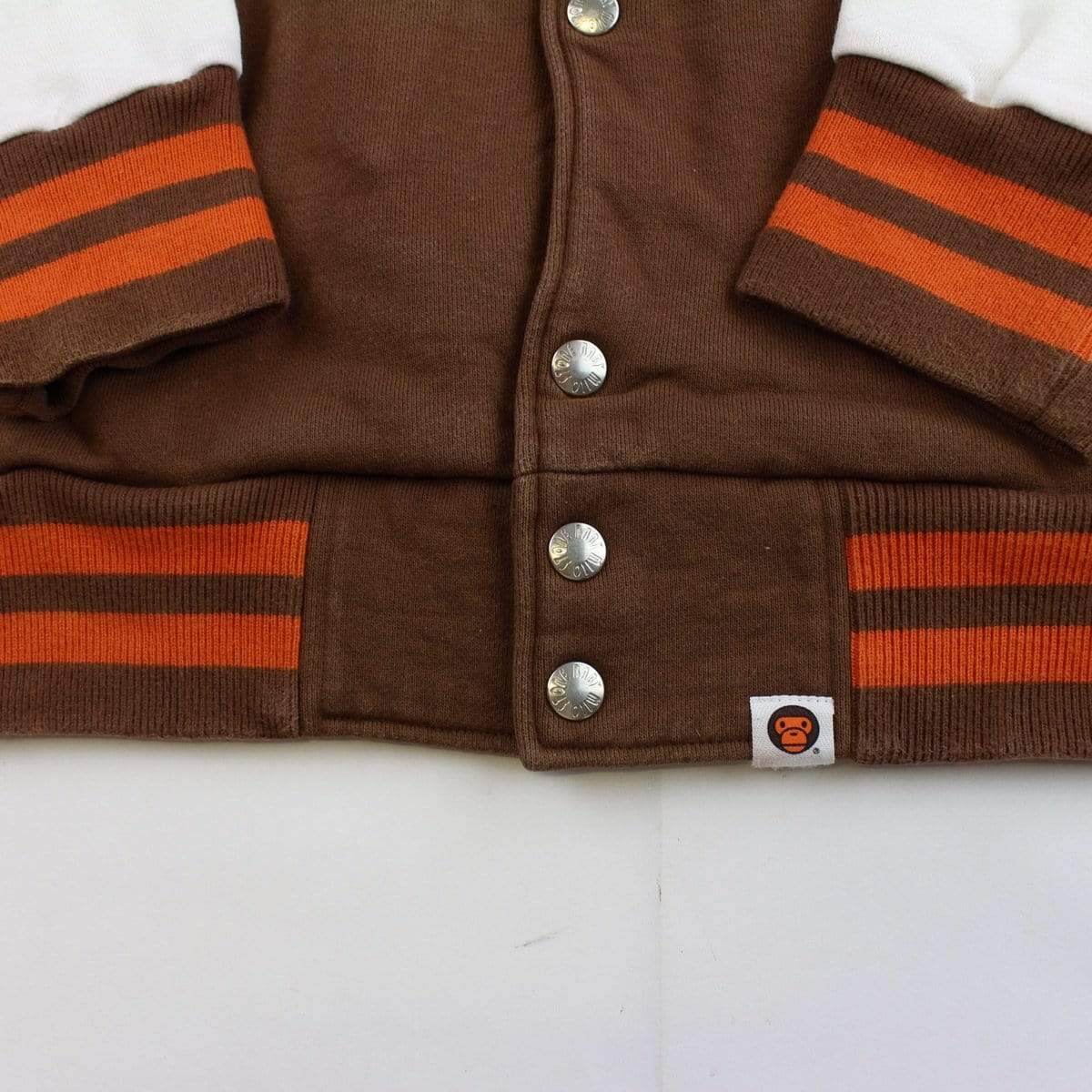 bape milo varsity brown white - SaruGeneral