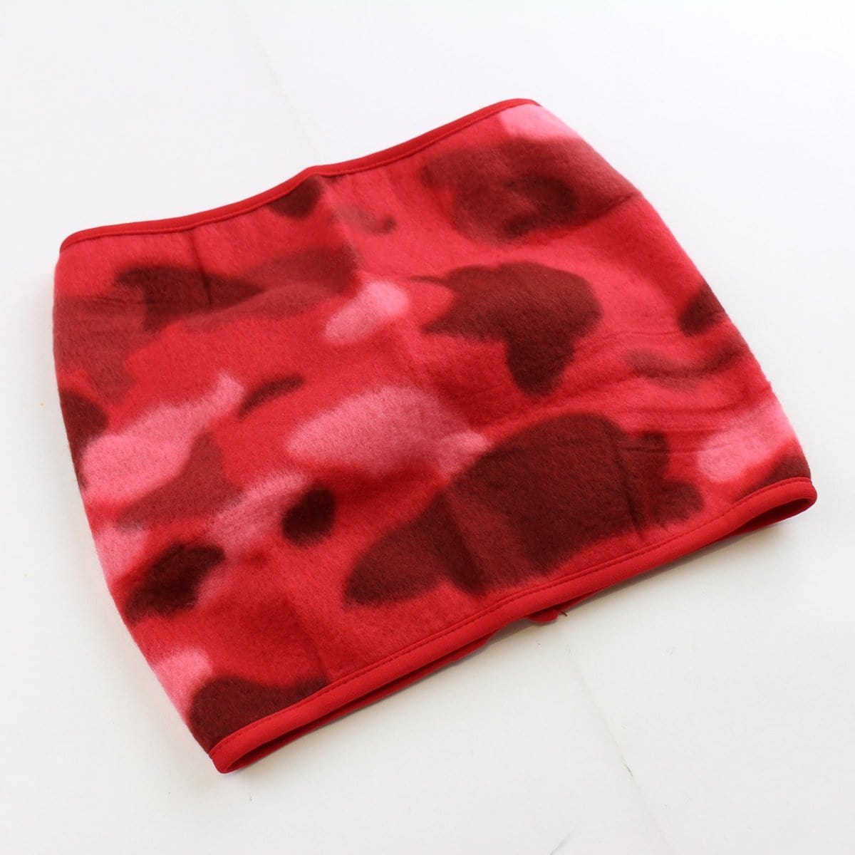 bape red camo fleece neckgaitor - SaruGeneral