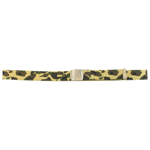 ceinture camouflage jaune Bape 1st