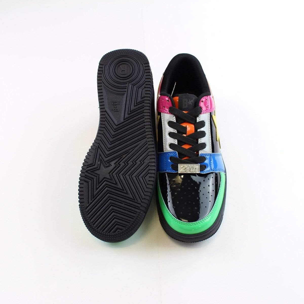 bapesta black multi patch - SaruGeneral
