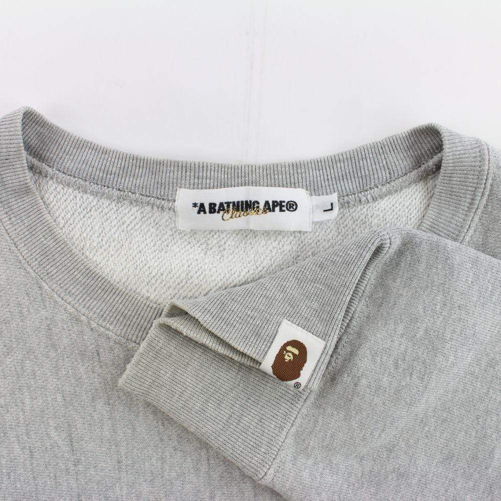 Bape Baby Milo Frankenstein Crewneck Grey - SaruGeneral