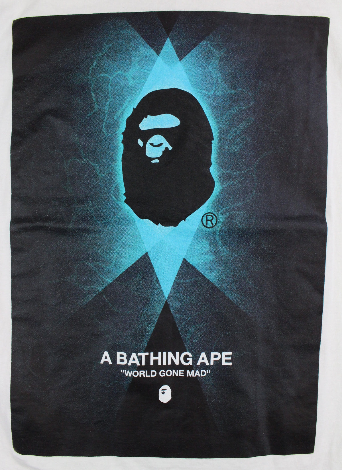 Bape Space Spotlight Ape Logo Tee Black - SaruGeneral