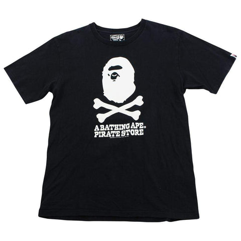 T-shirt Bape Ape Crossbones noir