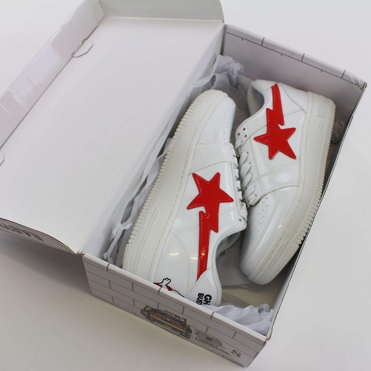 Bapesta x Ghostbusters Milo White Red - SaruGeneral