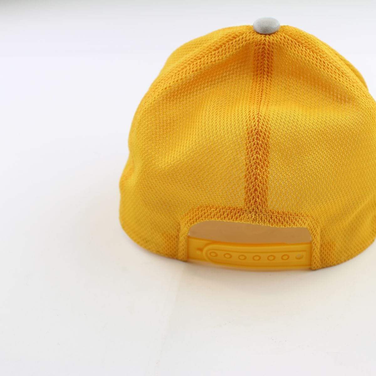 Bape Text Logo Trucker Hat Yellow - SaruGeneral