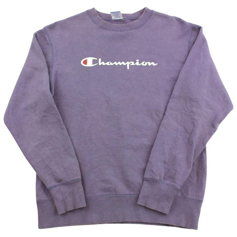 Pull ras du cou avec logo Champion violet