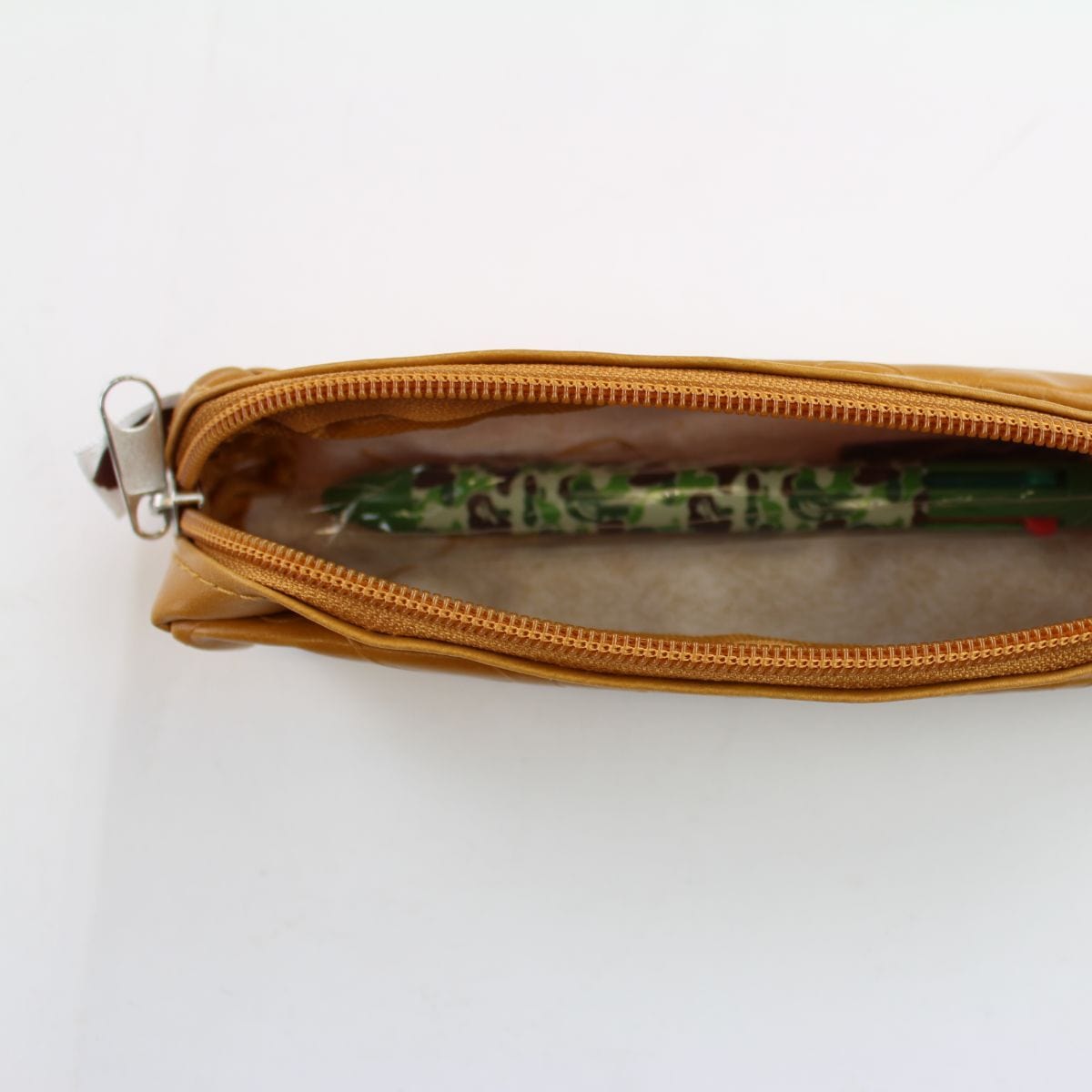 Bape Brown Leather Pencil Case - SaruGeneral
