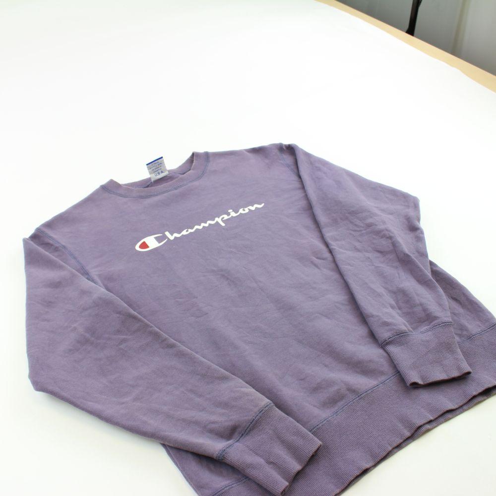 Champion Logo Crewneck Purple - SaruGeneral