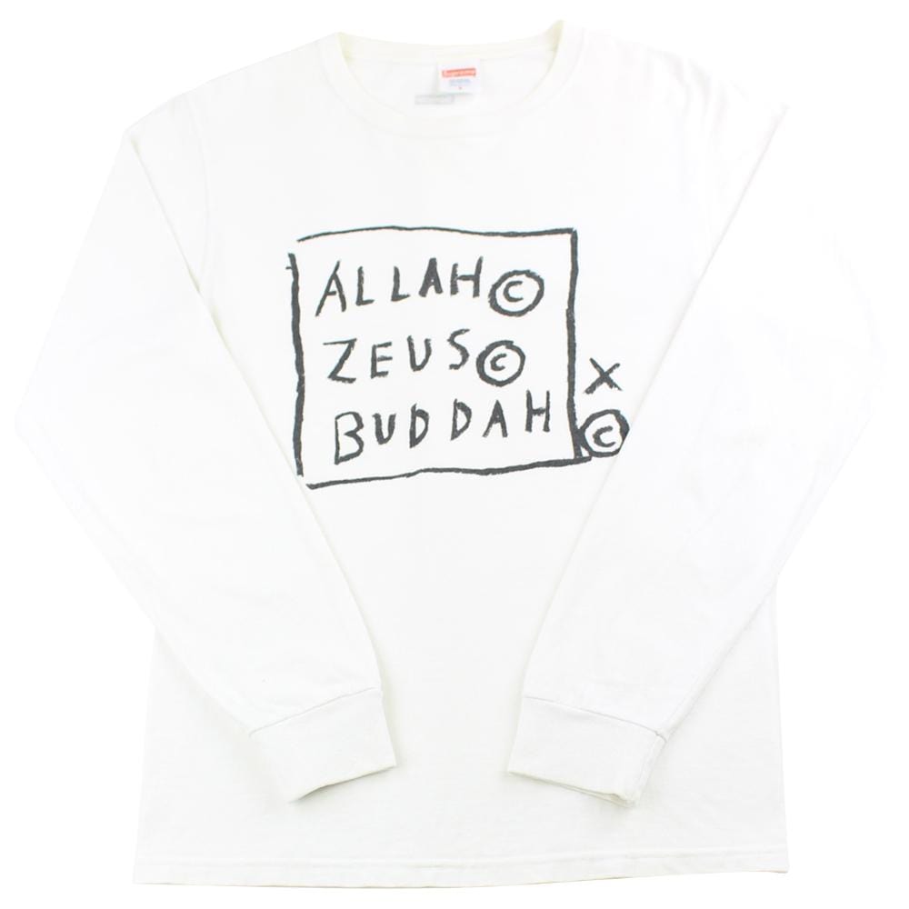 supreme x basquiat allah zeus ls white 2013 - SaruGeneral