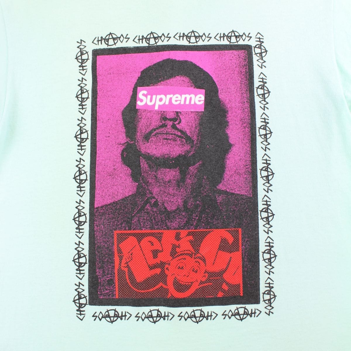 Supreme x charles bronson tee blue AW08 - SaruGeneral
