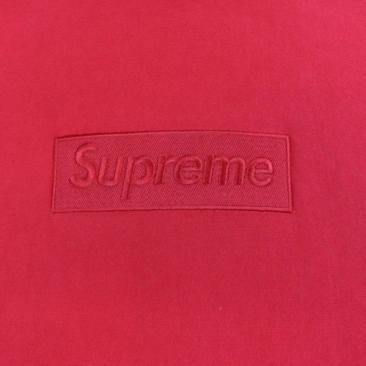 Supreme red tonal box logo hoodie 2014 - SaruGeneral