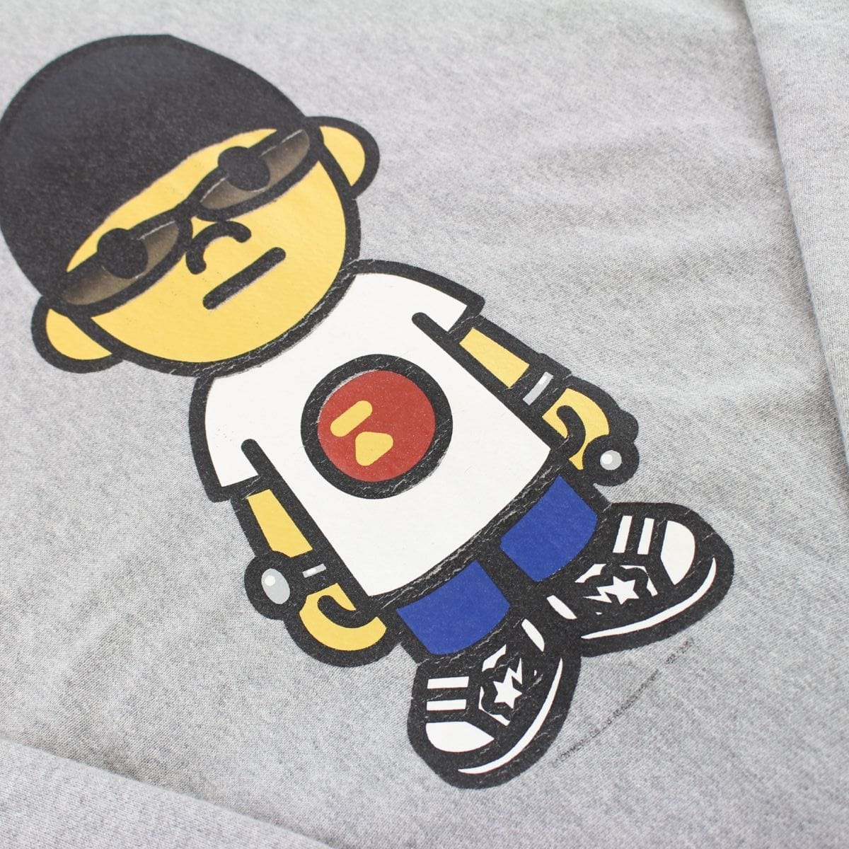 bape nigo figure hoodie grey early 00's - SaruGeneral