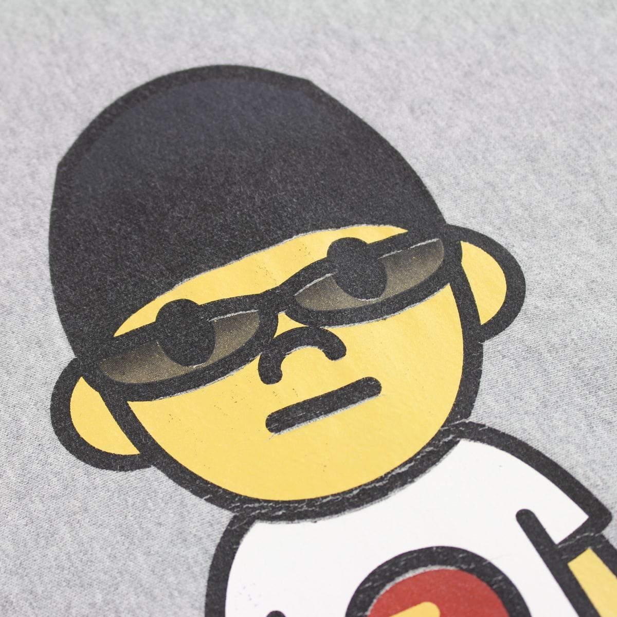 bape nigo figure hoodie grey early 00's - SaruGeneral